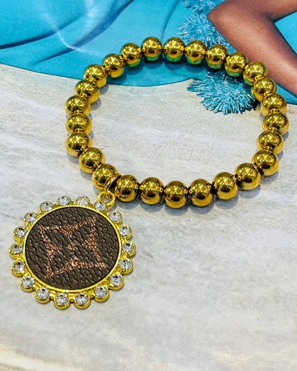 Karissa Designer Inspired Stainless Steel Stretch Bracelet image 1