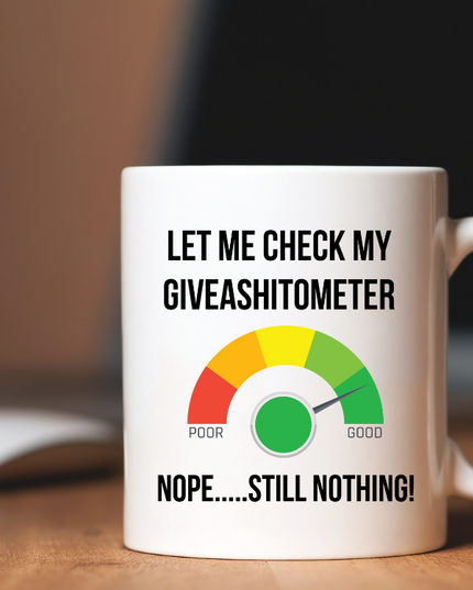 Giveashitometer Coffee Mug image 0