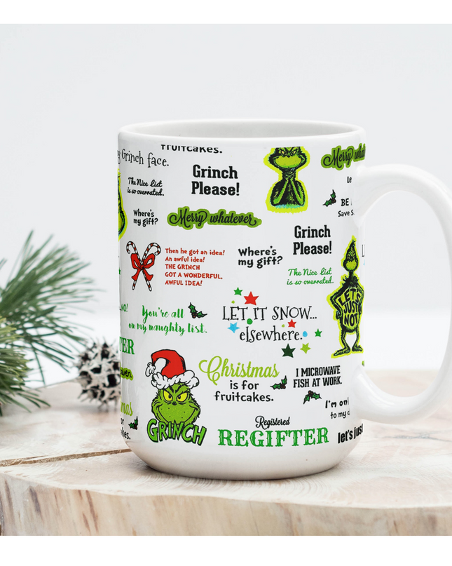Grinch Please Coffee Mug image 0