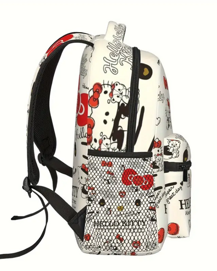 Hello Kitty Backpack – Cute & Classic School Bag with Side Pockets
