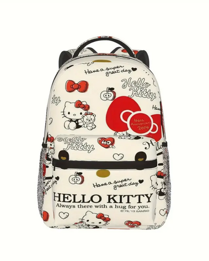 Hello Kitty Backpack – Cute & Classic School Bag with Side Pockets