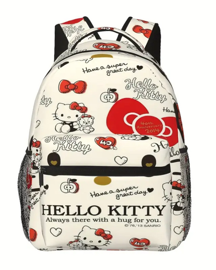 Hello Kitty Backpack – Cute & Classic School Bag with Side Pockets