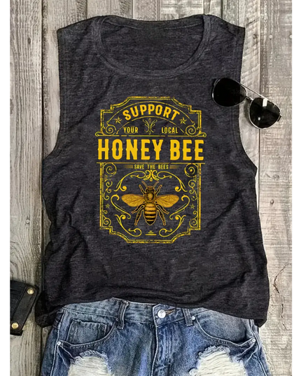 Support Your Local Honey Bee Tank – Save the Bees Graphic Tee