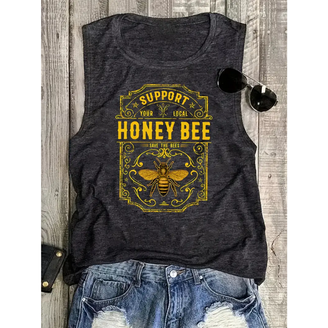 Support Your Local Honey Bee Tank – Save the Bees Graphic Tee