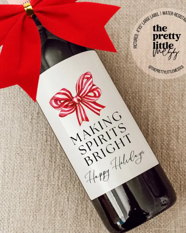Funny Wine Labels, Holiday Wine Labels image 8