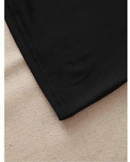 Black Strapless Smocked Tube Top