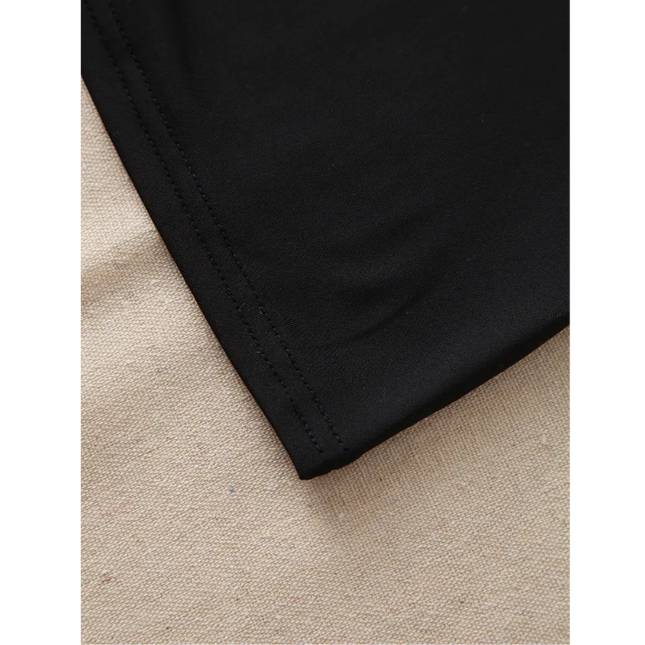 Black Strapless Smocked Tube Top