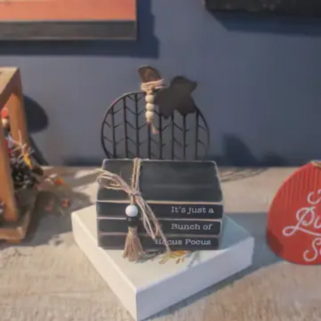 Hocus Pocus Faux Book Stack