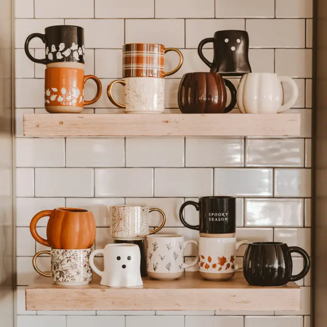 Terracotta Fall Leaf Mug