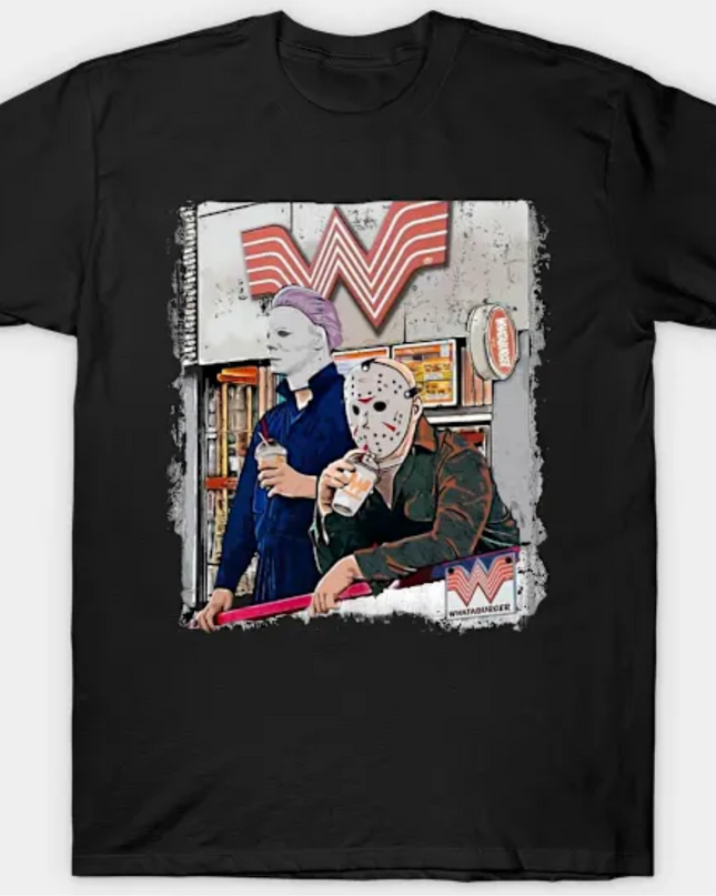 Unique Halloween Michael Myers Whataburger ShirtsTee image 1