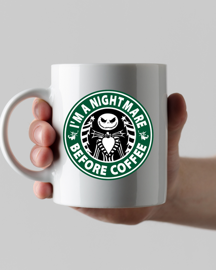 Halloween Coffee Mugs -Nightmare Before Coffee image 1