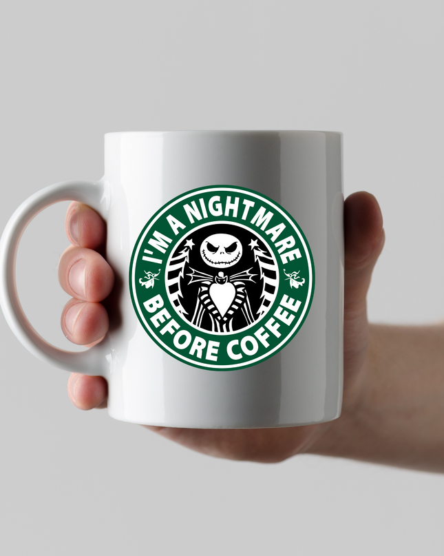 Halloween Coffee Mugs -Nightmare Before Coffee image 1
