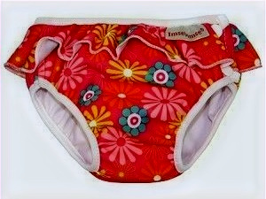 Imse Vimse Reusable Swim Diaper for Baby and Toddler Girls with Ruffle and Snaps image 0