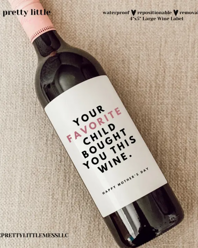 Funny Wine Labels, Holiday Wine Labels image 13