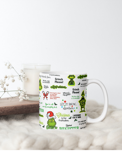 Grinch Please Coffee Mug image 2