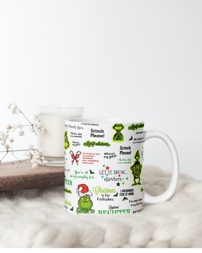 Grinch Please Coffee Mug image 2