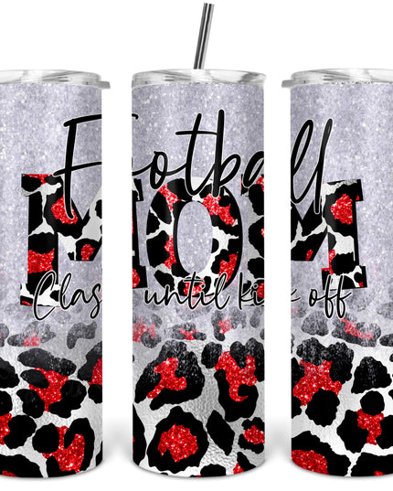 Football Mom Skinny Tumbler image 0