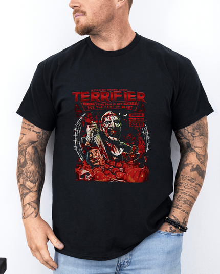 Terrifier Warning T-Shirt - Not for the Faint of Heart Edition image 0
