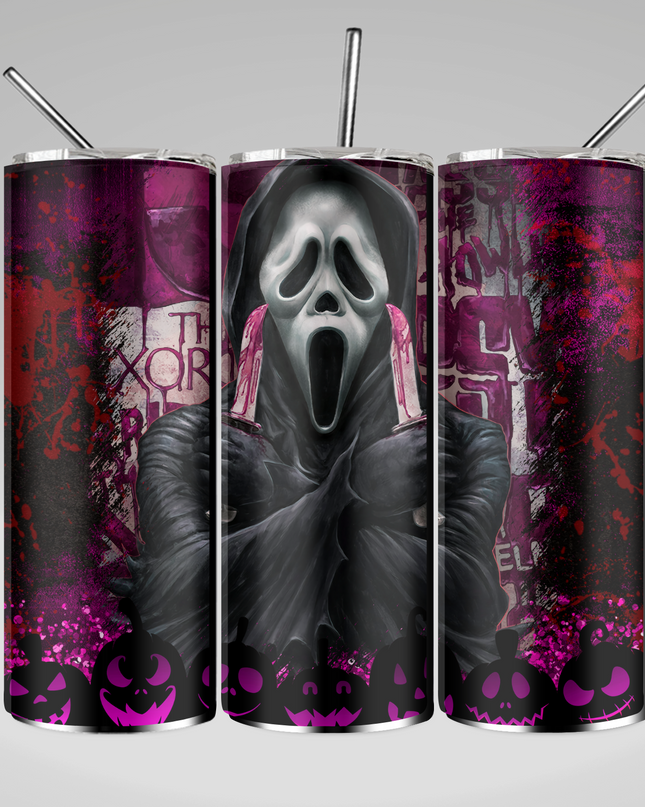 Ghostface Exorcist Tumbler- Skinny, Speaker or 4 in 1