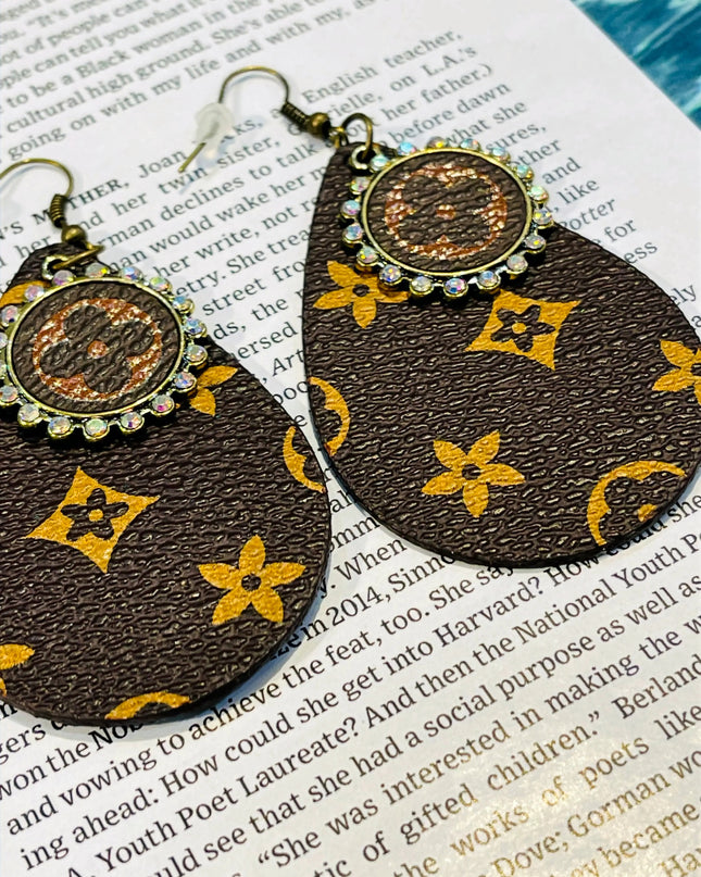 Karissa Leather Drop Earrings image 0