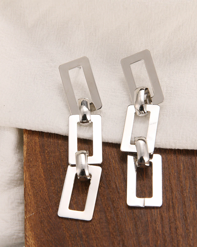 Chunky Chain Link Earrings image 2