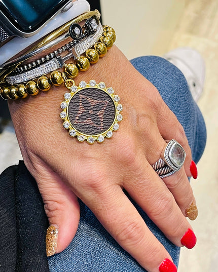 Karissa Designer Inspired Stainless Steel Stretch Bracelet image 3