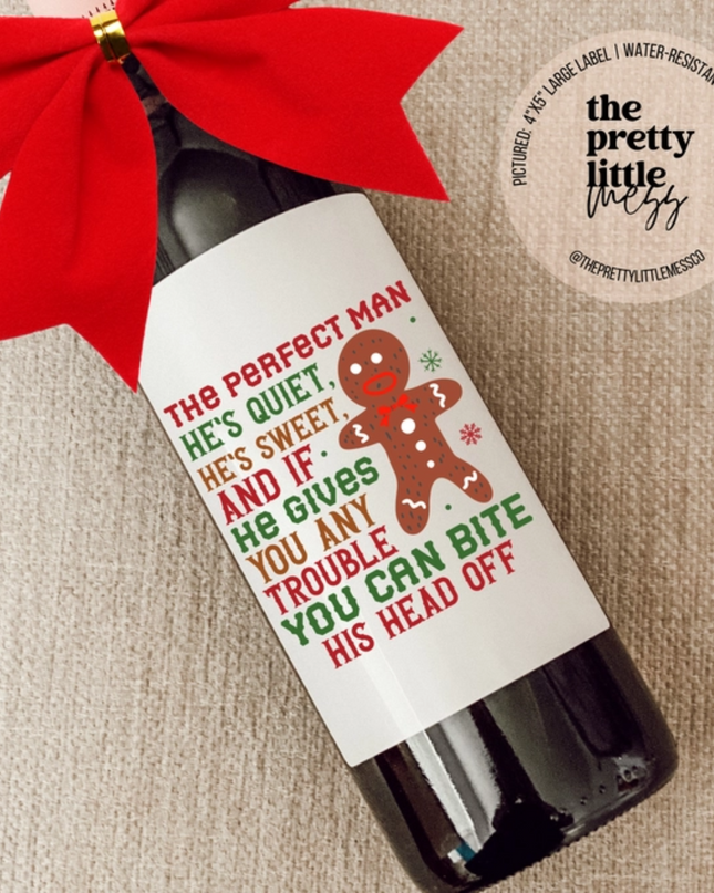 Funny Wine Labels, Holiday Wine Labels image 0
