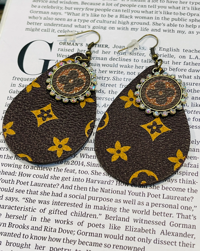 Karissa Leather Drop Earrings image 2