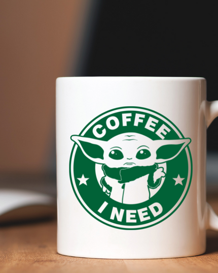 Coffee I need Yoda Mug image 0