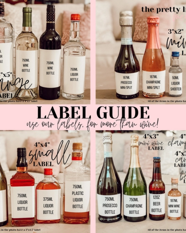 Funny Wine Labels, Holiday Wine Labels image 2