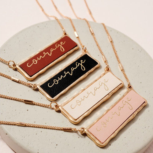 Courage Inspirational Charm Necklace image 1