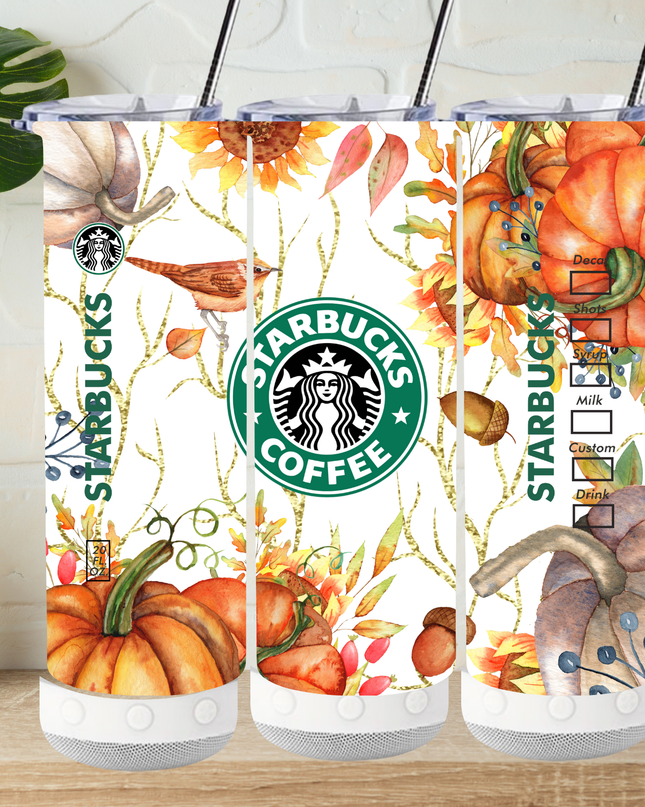 Starbucks Fall Pumpkin Tumbler/Bluetooth Speaker Tumbler image 1