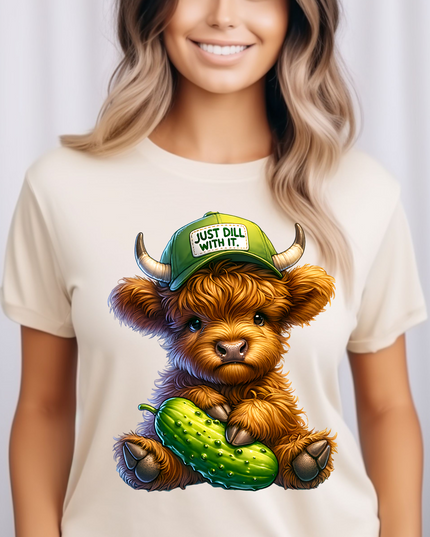 Just Dill with It Cow Tee image 0