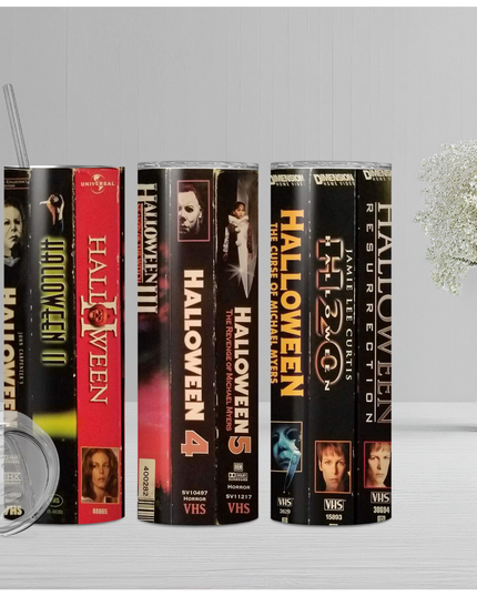 Halloween VHS Movies Tumbler image 0