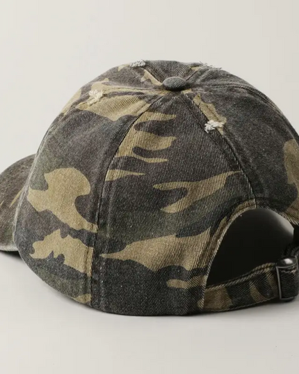 Dog Mom Embroidery Camouflage Print Baseball Cap image 1