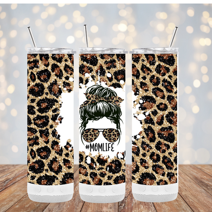 Leopard Mama Speaker Tumbler image 0
