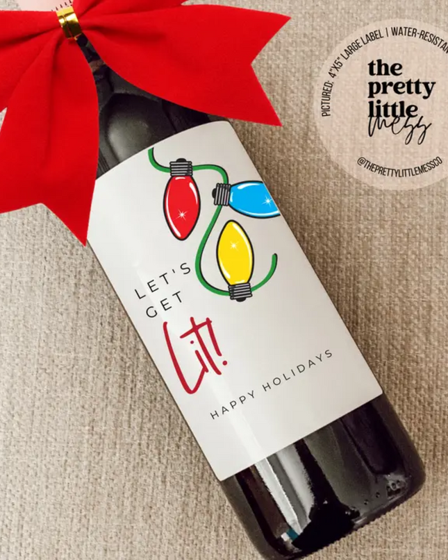 Funny Wine Labels, Holiday Wine Labels image 7