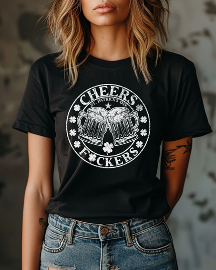 Cheers F*ckers St. Patrick's Day T-Shirt image 1