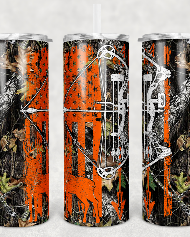 Camo Bow Hunter Tumbler image 0