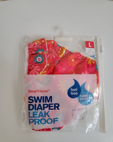 Imse Vimse Reusable Swim Diaper for Baby and Toddler Girls with Ruffle and Snaps image 2