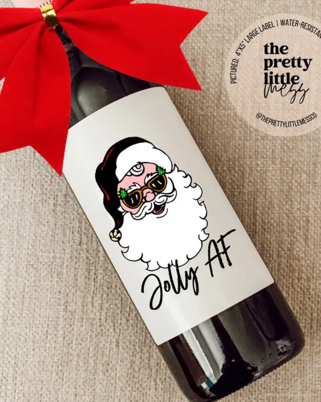 Funny Wine Labels, Holiday Wine Labels image 4