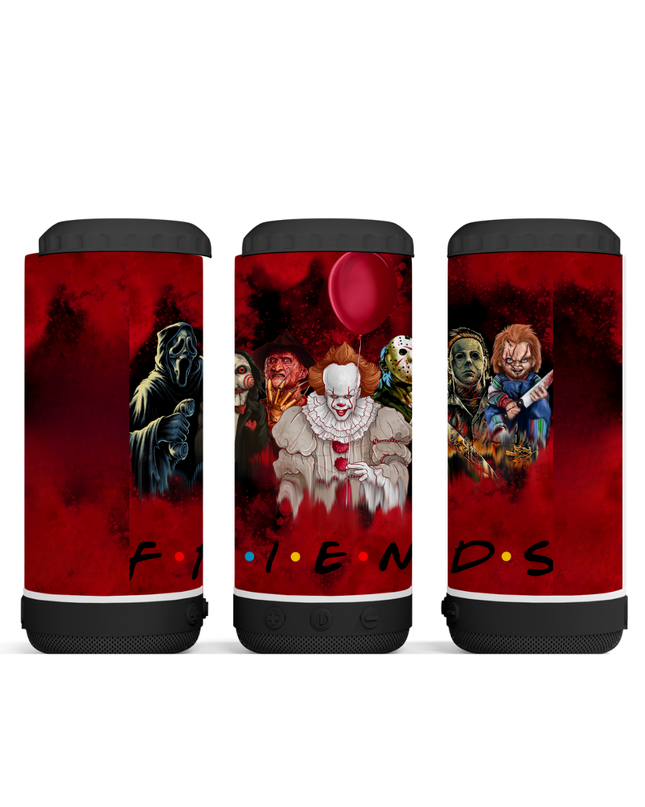 Halloween Friends Collage Tumbler- Skinny, Speaker or 4 in 1