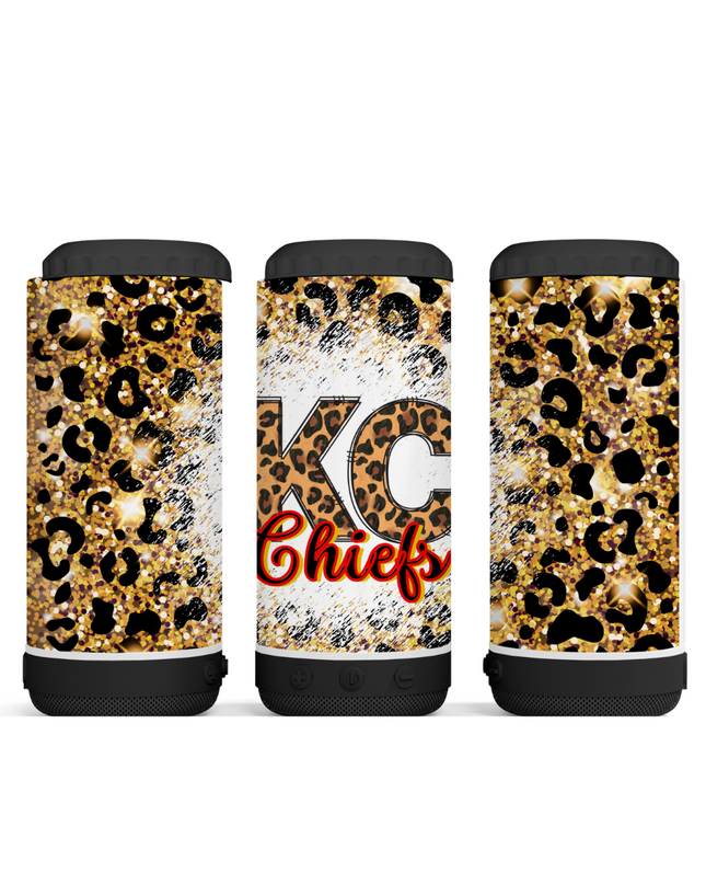 Kansas City Leopard Tumbler - Skinny, Speaker or 4 in 1