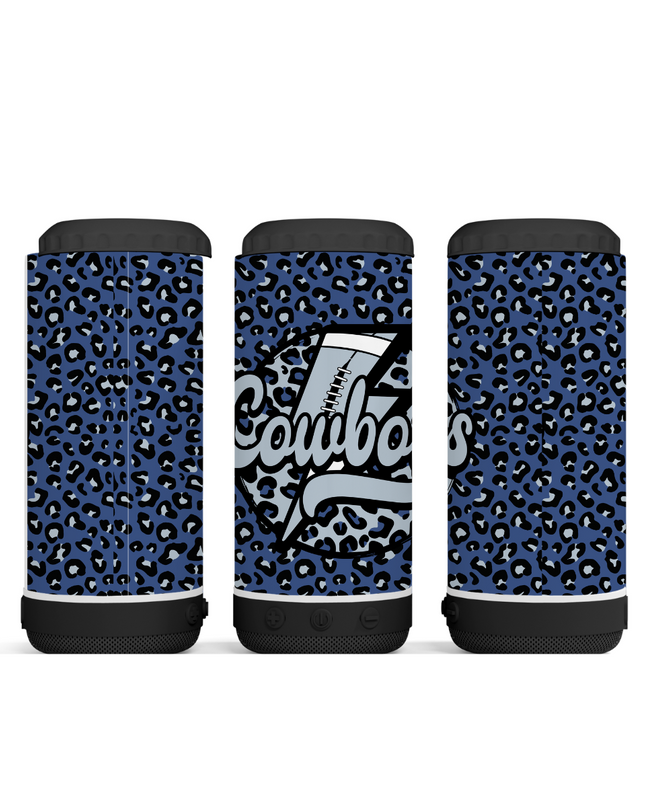 Dallas Cowboys Leopard Tumbler - Skinny, Speaker or 4 in 1