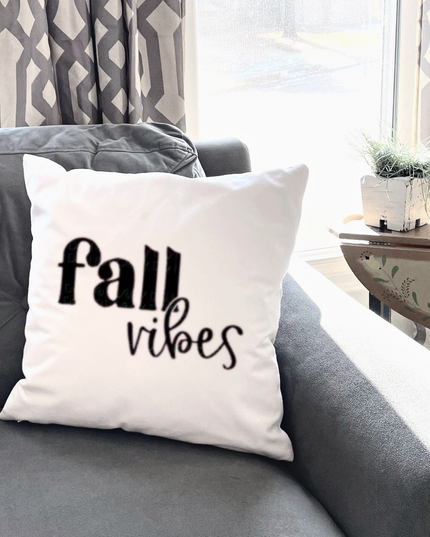 Fall Vibes Pillow – Cozy Farmhouse Autumn Home Decor