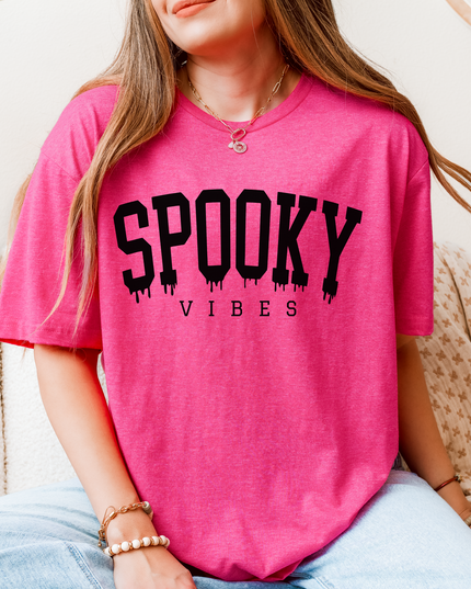 Spooky Vibes T-Shirt – Halloween Graphic Tee