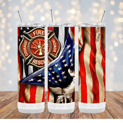Firefighter Tumblers – Skinny or Speaker