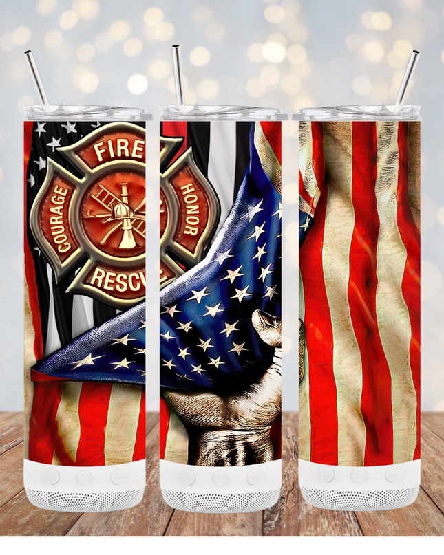 Firefighter Tumblers – Skinny or Speaker