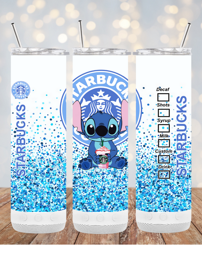 Stitch Starbucks Tumbler – Skinny or Speaker