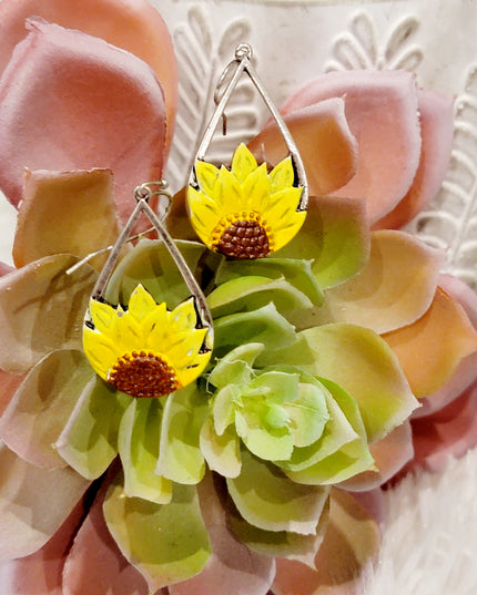 Sunflower Earrings image 1